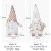 2025 Gnome Christmas Decorations 30cm Light Up Christmas Gnomes Plush Doll Ornaments Knited Elf Dwarf Gift Home Table Decoration