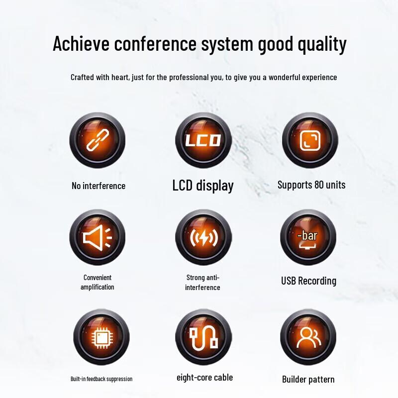 SAST Professional Wired Gooseneck Conference Microphone System