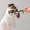 Cepillo de dientes de 3 lados para mascotas, elimina el mal aliento y el sarro. Cepillo de dientes para perros y gatos. Cepillo de limpieza bucal para perros y gatos.