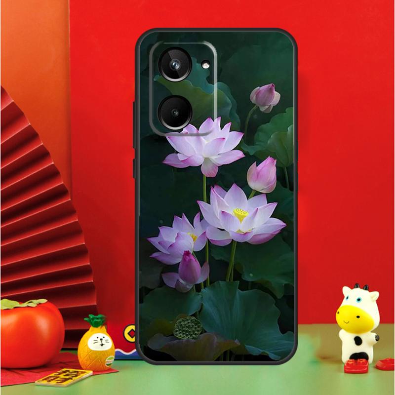 Flower Lotus For Realme 15 Pro GT7 GT6 10 11 12 13 14 Pro Plus C65 C67 C63 C61 C55 C51 C53 C35 C75 Case