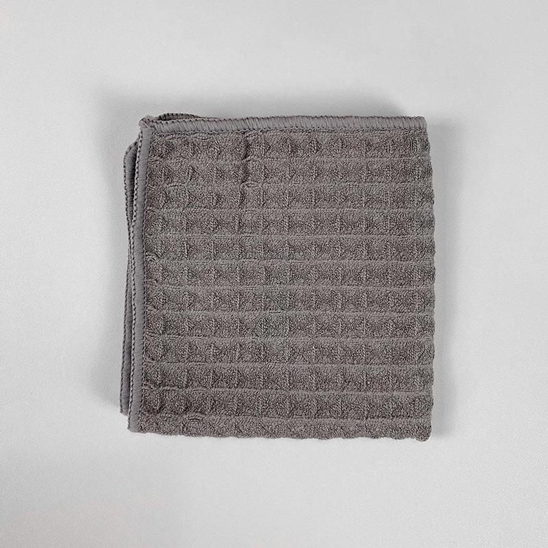 Waffle Weave Microfiber Dishcloth - Thick, Absorbent Kitchen and Bar Cleaning Towel