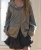 Heint Ruffle Flare Sleeveless One-Piece 2Col_Charcoal