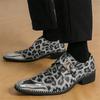 New Men's British Pointed Gold Silver Slip on Shoes Male Monk Strap Loafers Wedding Dress Prom Homecoming Gentleman Footwear