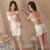 Steel tray gathers with chest pad female sexy charming pure desire spice girl nightdress lace hollow back