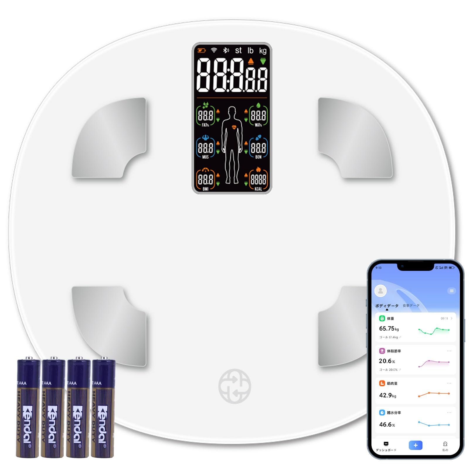 

CML SCL 2024 Latest Weight Body Fat Body Composition Smartphone Compatible with Dedicated Japanese Fat Fat Muscle measurement Data automatic graphing