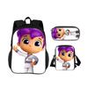 True and the Rainbow Kingdom backpack, pencil case, shoulder bag, 3Pcs set, cartoon print, kindergarten, children and students