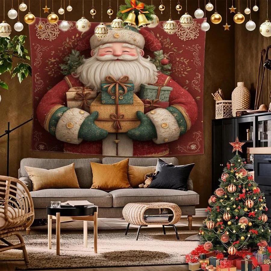 Schneemann Weihnachten Wandteppich Hintergrundtuch Hängendes Tuch Schlafzimmer Nachttisch Dekorative Wandtuch Miete Studentenwohnheim Wandteppich
