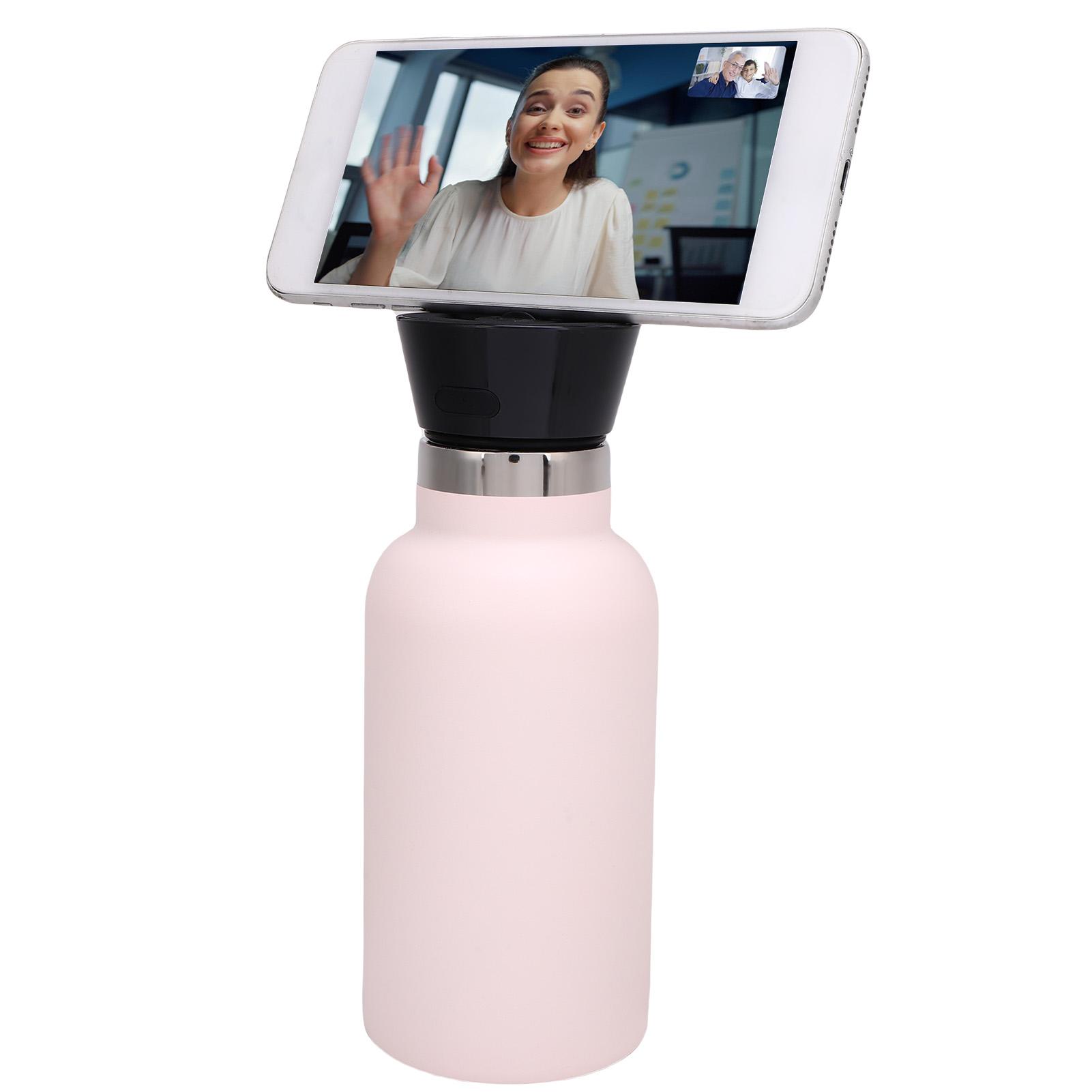 

Water Bottle with BT Speaker Rechargeable Magnetic Speaker Water Bottle Stainless Steel Water Bottle for Sports Gym 350ml cherry blossom powder розовый