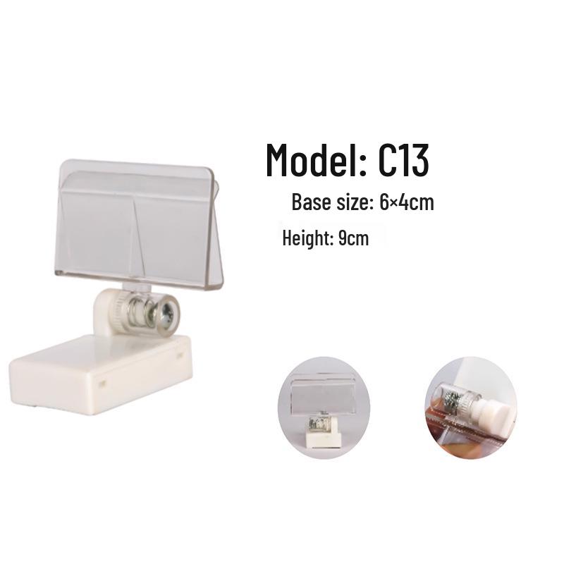 Supermarket Product Poster Display Stand with Clip for Desktop Signage