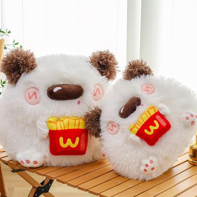 Long-haired French Fries Dog Doll Cute Cute Doll Children Sleeping Pillow Gift Female Grab Machine Doll