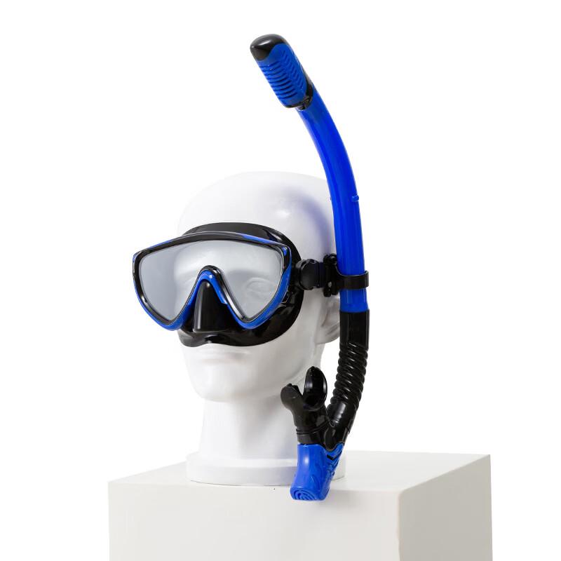 PULIAN Adult Snorkeling Set with Dry Snorkel and Wide-View Mask