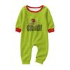 Christmas Print Family Matching Plush Loungewear Set, Parent-Child Holiday Pajamas
