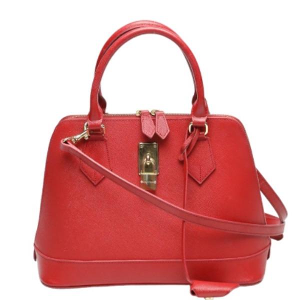 Samantha Thavasa Thavasa Shoulder Bag Handbag leather Red Women Used