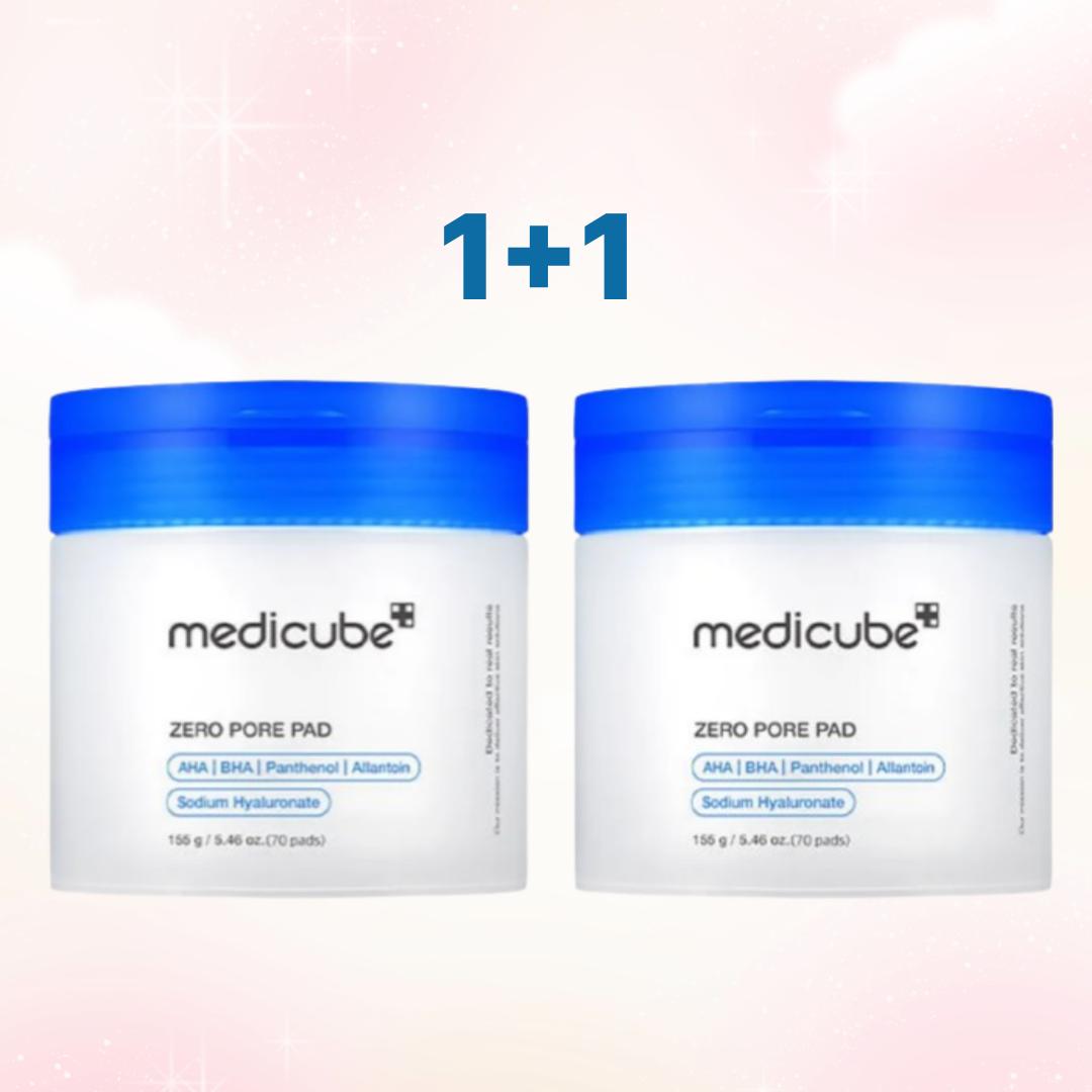 

Medicube Zero Pore Pads 2.0 – 70 подушечек × 2 набора | Корейские отшелушивающие и ухаживающие за порами тонер-подушечки