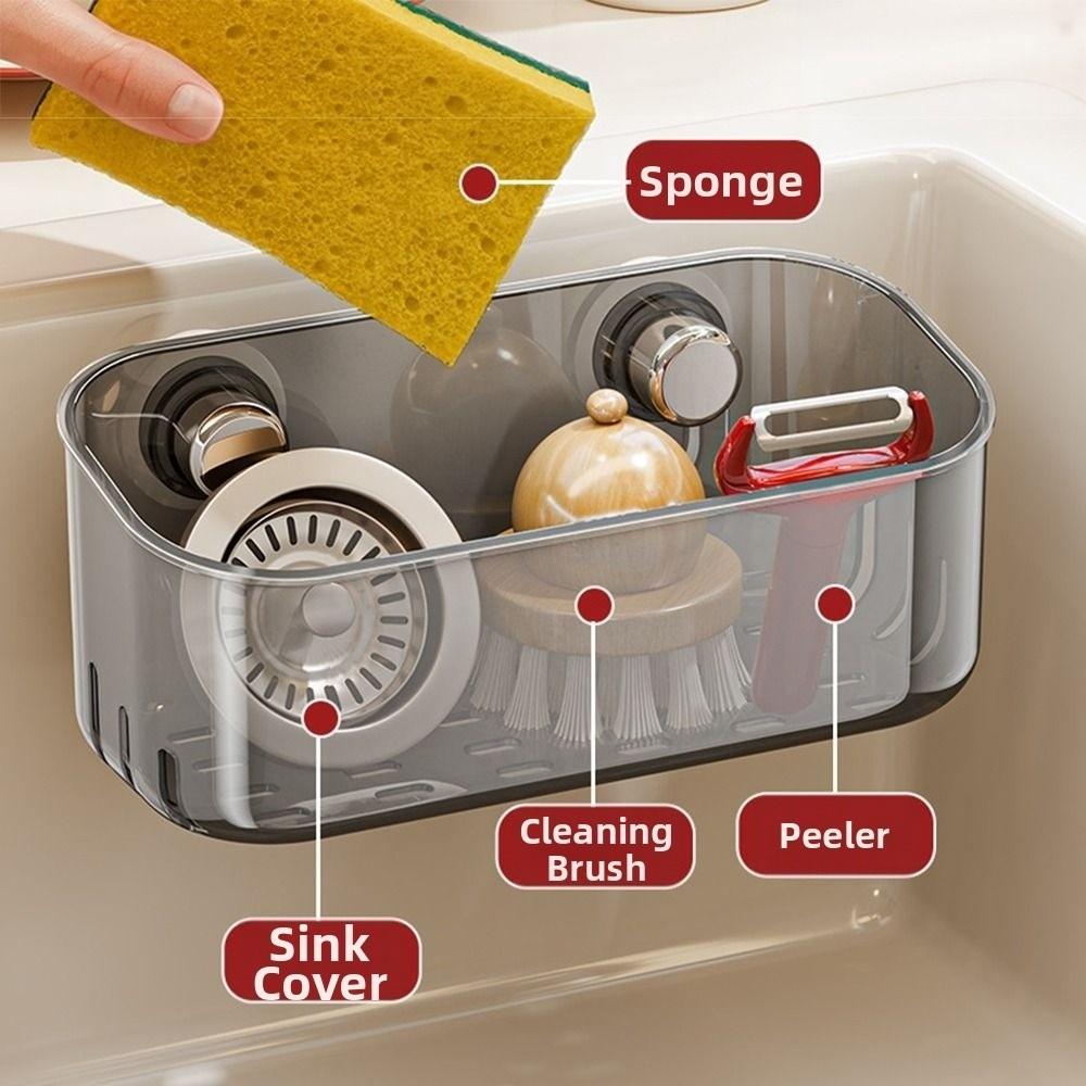 Detachable Sponge Drain Rack Punch-free Kitchen Sink Organizer  Faucet Area