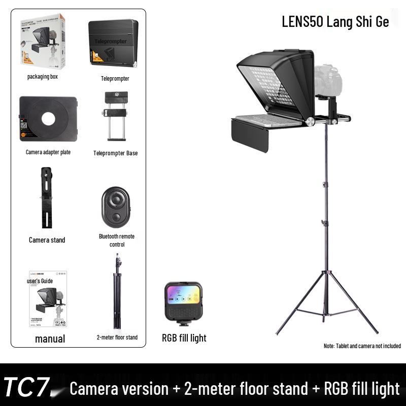 Second Generation TC7 Mobile Phone & Tablet Teleprompter - Portable, Large Screen-Compatible
