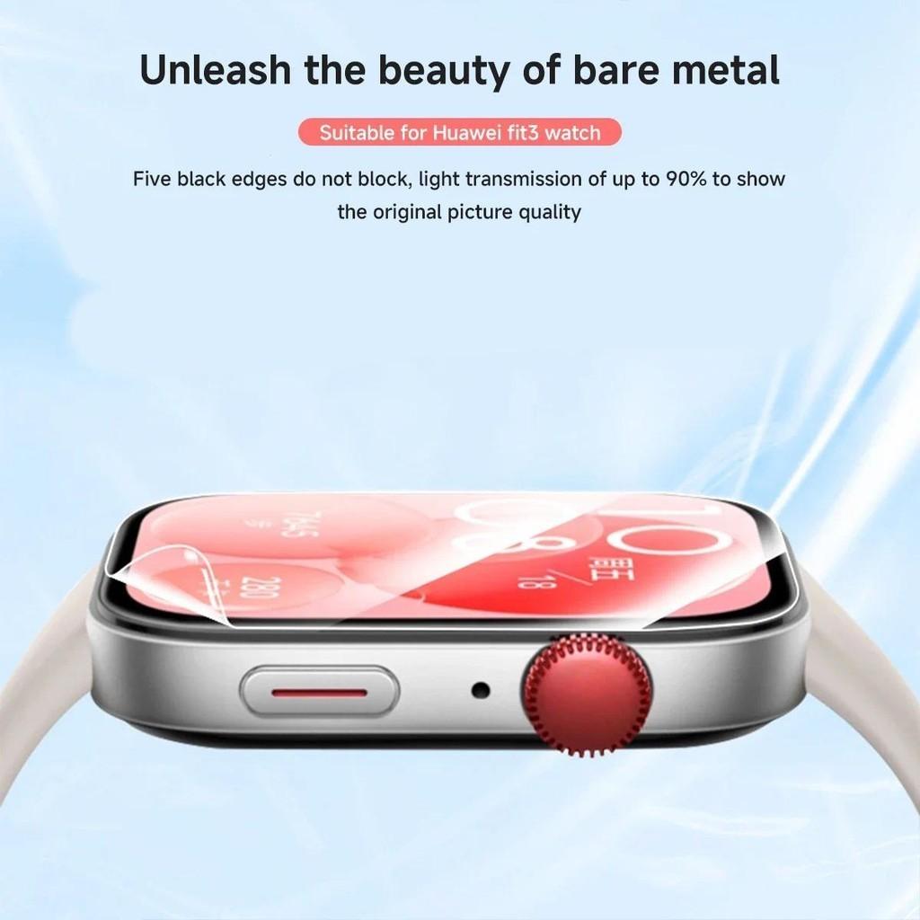 5 Stück Displayschutzfolie für Huawei Watch Fit 3 Kratzfest Klar TPU Hydrogel-Folie für Huawei Fit3 Uhr Zubehör