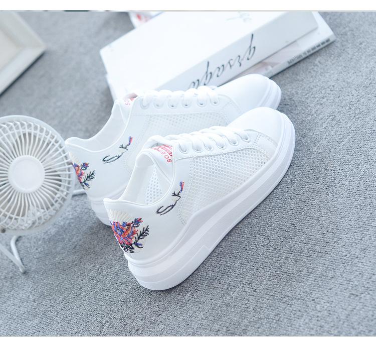 Breathable mesh white shoes women's 2025 new summer mesh shoes women's hollow Korean version of versatile student sports and leisure shoes