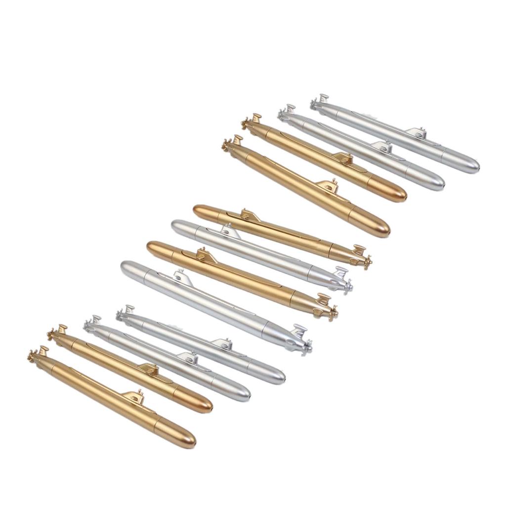 12x Ballpoint Pen Smooth Writing Pen Submarine Ballpoint Pen Black Ink Signature Pen Office School Classroom Supplies