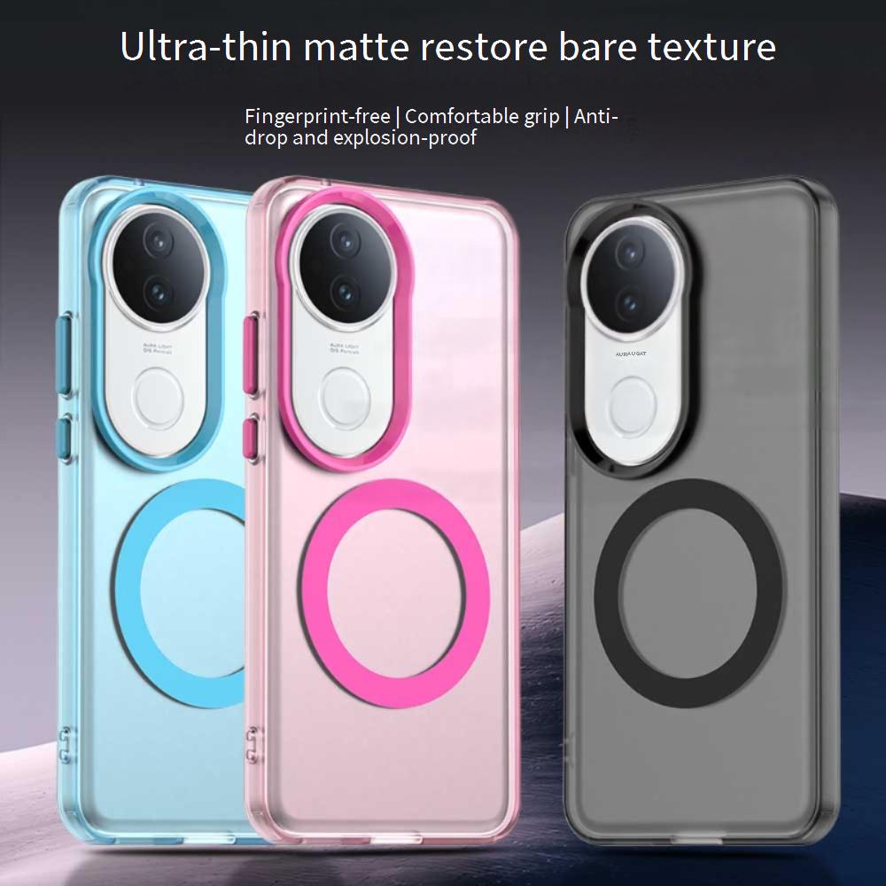 Magsafe Matte Phone Case For Vivo T4 Ultra 5G Magnetic Wireless Charging For Vivo S20 S20 Pro Shockproof Back Cover