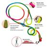 Reflective Hands-Free Crossbody Pet Leash with Multi-functional Shoulder Strap and Anti-lost Feature.