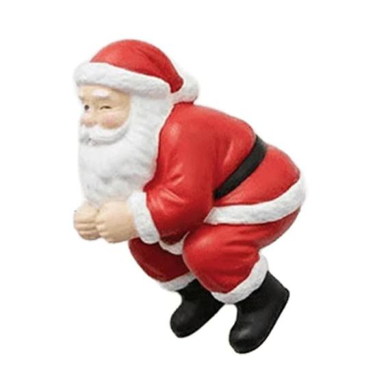 Yousheng Santa Toothpaste Topper Reusable Funny Toothpaste Dispenser 3D Santa Claus Pooping Toothpaste Cap for Christmas Bathroom Decor