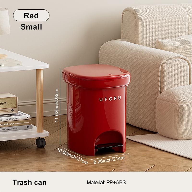 Uforu Dual-Pedal Trash Can – Large Capacity with Sealed Lid for Foot Press & Hand-Touch Open