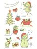 Ricalon Glow-in-the-Dark Waterproof Christmas Temporary Tattoos for Kids