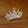 Sparkling Rhinestone Hair Comb Alloy Material Princess Hair Comb Children Tiara Crown  Parties