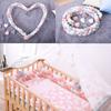 Handmade Bed Bumper Soft Plush Braided Pillow Baby Crib Bumper Crib Protector  Baby Bed