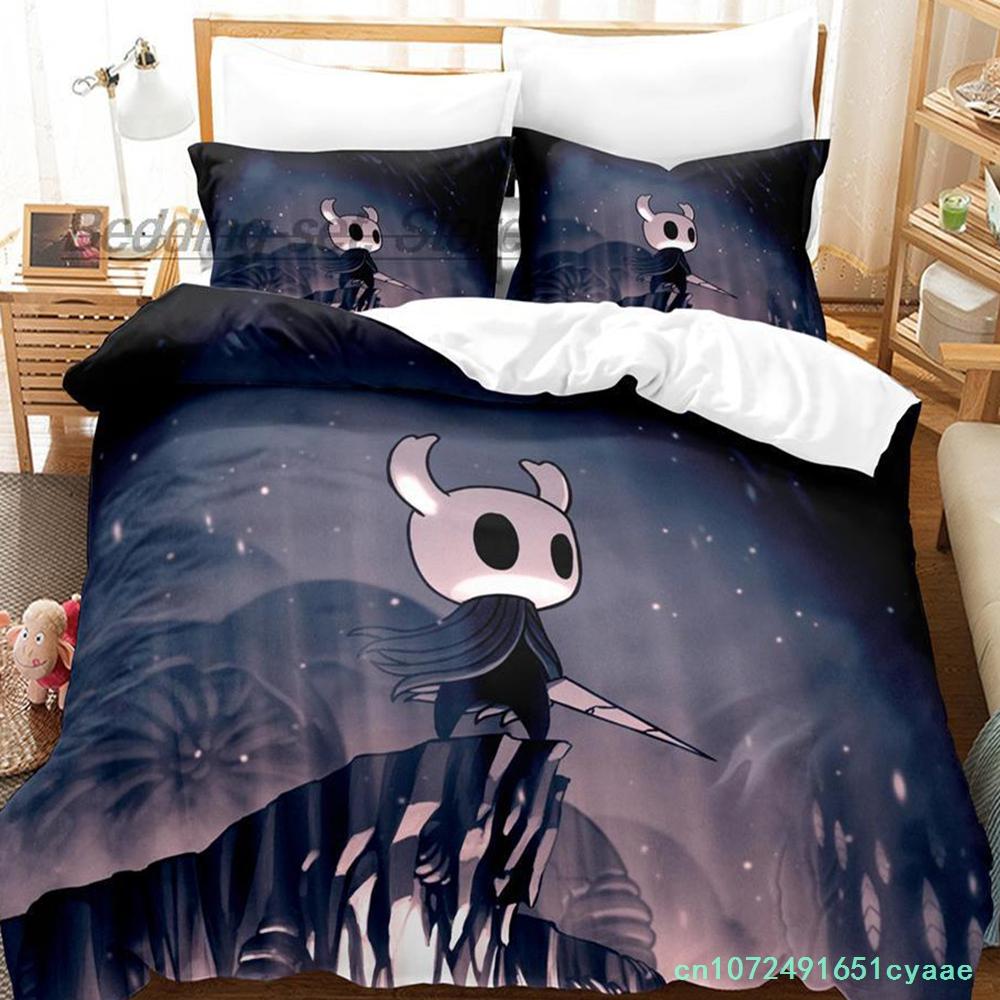 Hollow Knight Bedding Set Single Twin Full Queen King Size Bed Set Aldult Kid Bedroom Duvetcover Sets 3D Print Anime Kawaii