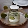 OULOVECO Glass Teapot with Stainless Steel Filter, Transparent Teapot for Hot and Cold Water, Non-Slip Lid, Large Handle, Suitable for Drinking Hot or