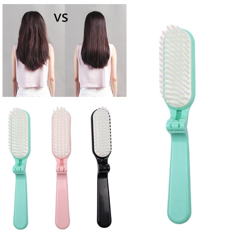Small Hair Brush Foldable Hair Comb Hair Styling Comb Travel Hair Brush Folding Hair Massage Comb Foldable Hair Brush