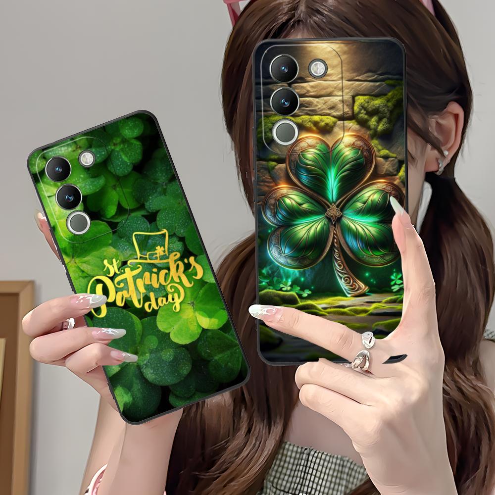 Saint Patrick's Day Mobile Phone Case for VIVO V60 V50 V40 V30 V29 V27 V25 V23 Pro Lite 5G Colorful Printing Cover Cover Luxury
