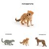 Realistic Leopard Model Toy Plastic Desktop Decoration 5-12.5cm Length 4-9.5cm Height