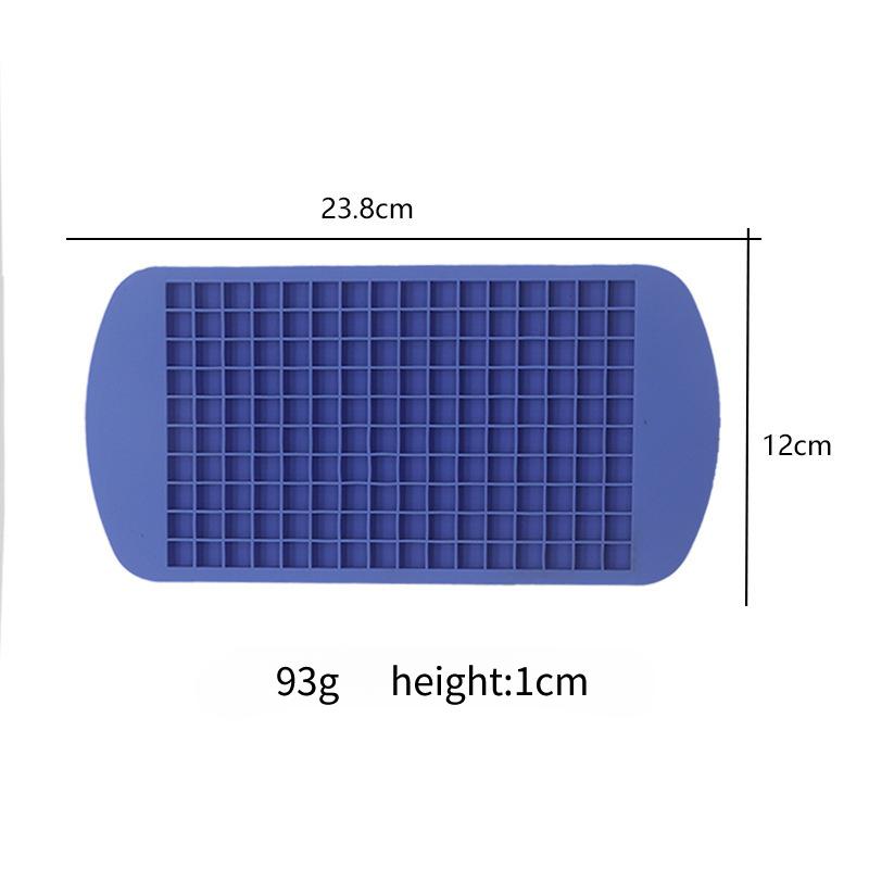 160 Mřížková mini silikonová miska na led Kostky ledu Skládací forma na led Lamač ledu Mřížka na led Malá čtvercová forma Výrobník ledu Silikonová forma