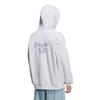 Adidas Originals Jackets Unisex Light Heather Gray Hooded Moderate Soft Shell KG8508