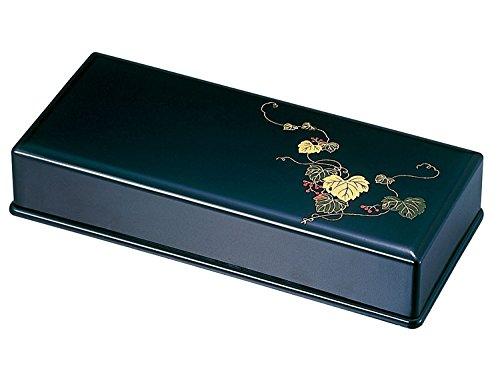 

Sanmany Incense Holder Black with Maki-e Ivy