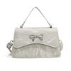 Elegant Bowknot Handbag For Women Chic Casual Small Square Shoulder Bag