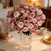 Silk Artificial Flowers Carnation Rose Wedding Bridal Bouquet Home Room Table Festival Outdoor Garden Arch Wall Diy Gifts Decora