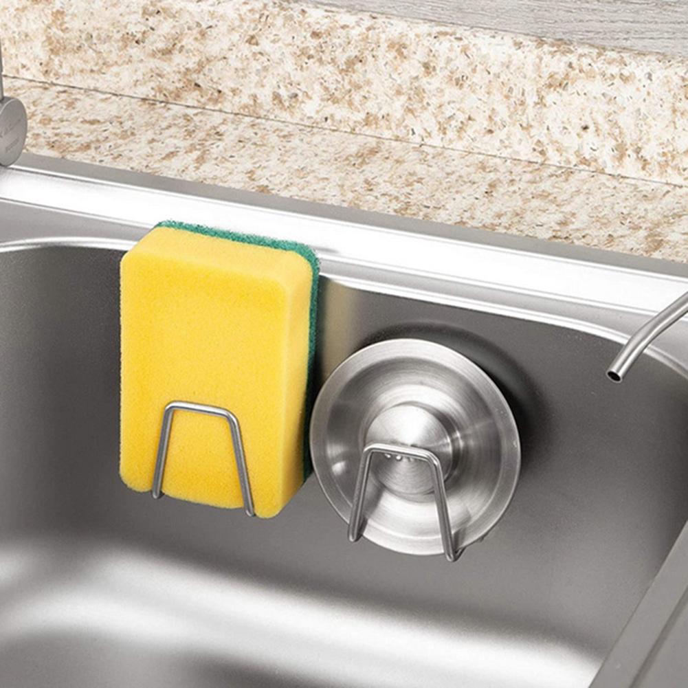 Sponges Holder Self 304 Stainless Steel Drain Rack Storage Organizer Kitchen Sink Accessories
