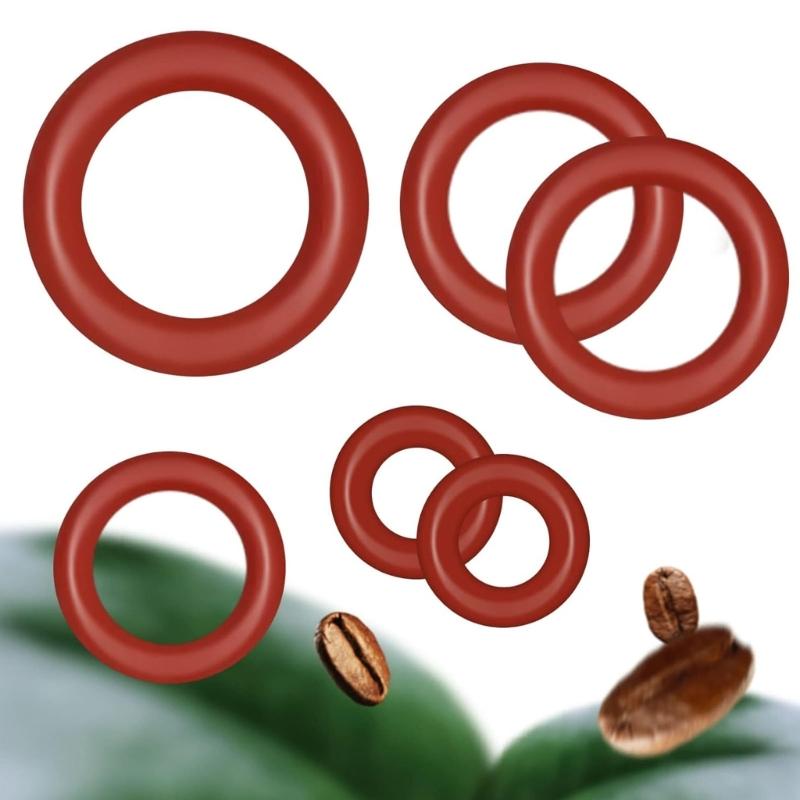 Pack of 30 Universally Coffee Machine Repair Set Silicone Sealing Rings Silicone Texture Easy Installation for Coffee