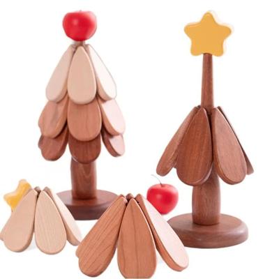 1 PC Christmas Tree Insulation Mat Solid Wood Dining Table Anti Scalding Pot Creative and Personalized Home Decoration Mats&Pads