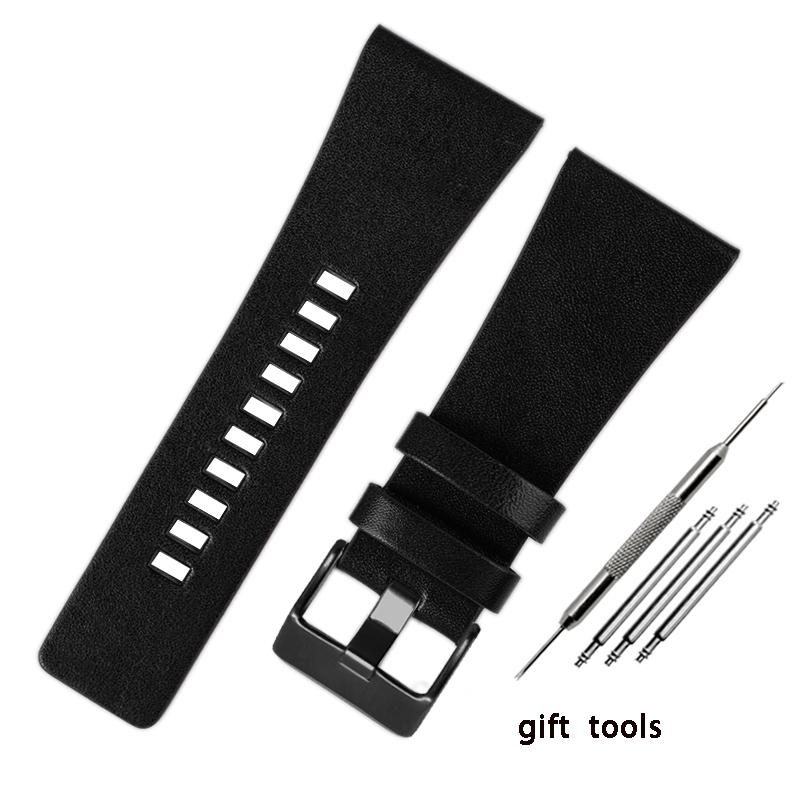 Men's large wristband for police feike Diesel dz7396dz1206dz1399dz1405 leather watchband 22 24 26 28 30mm 32mm Leather strap