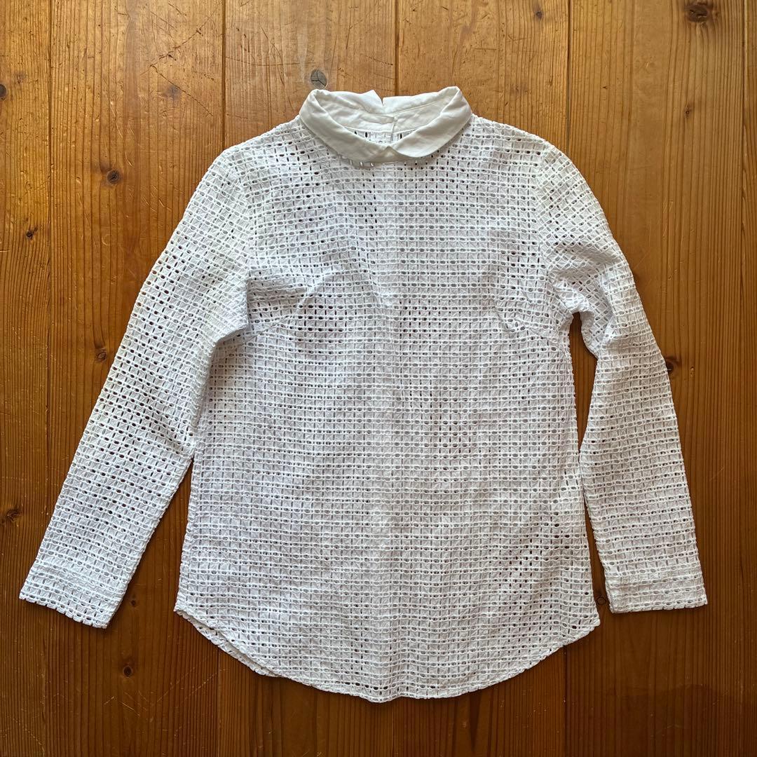 [Under price] IENA white lace shirt