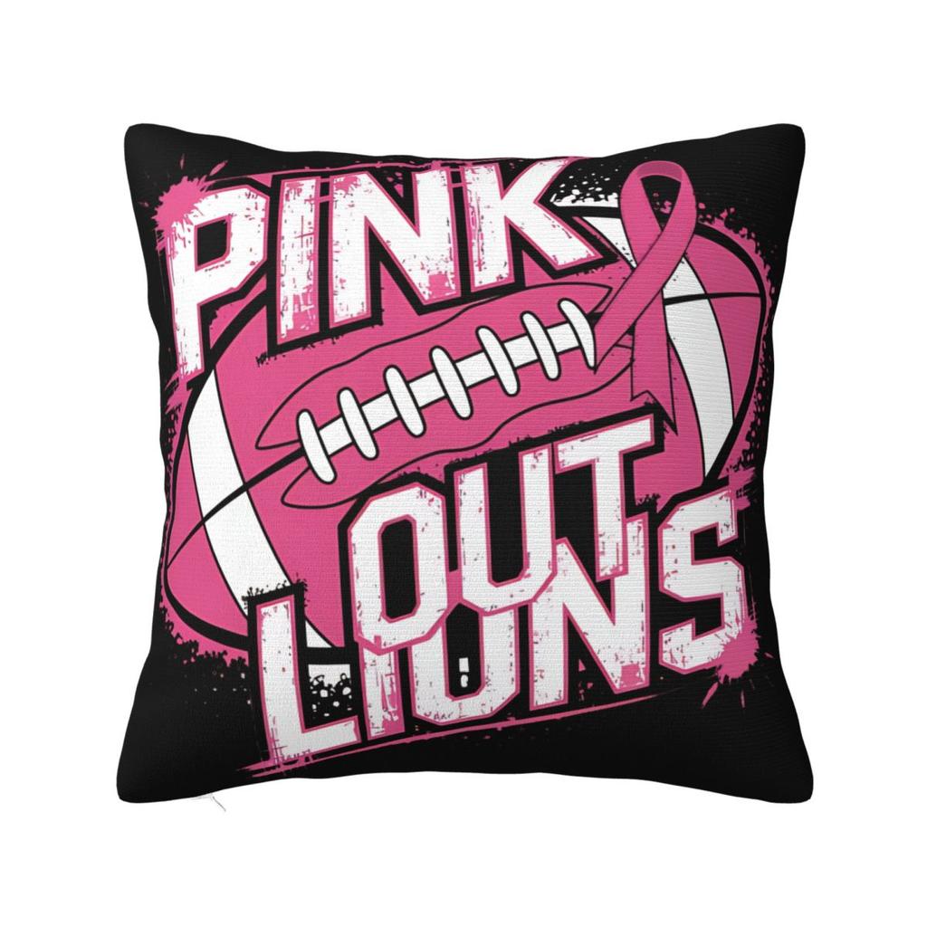 Women Breast Cancer Warrior I Am The Storm Pillow Case Cushion Covers Vintage Decorative Throw Pillow Case Cover for Seat