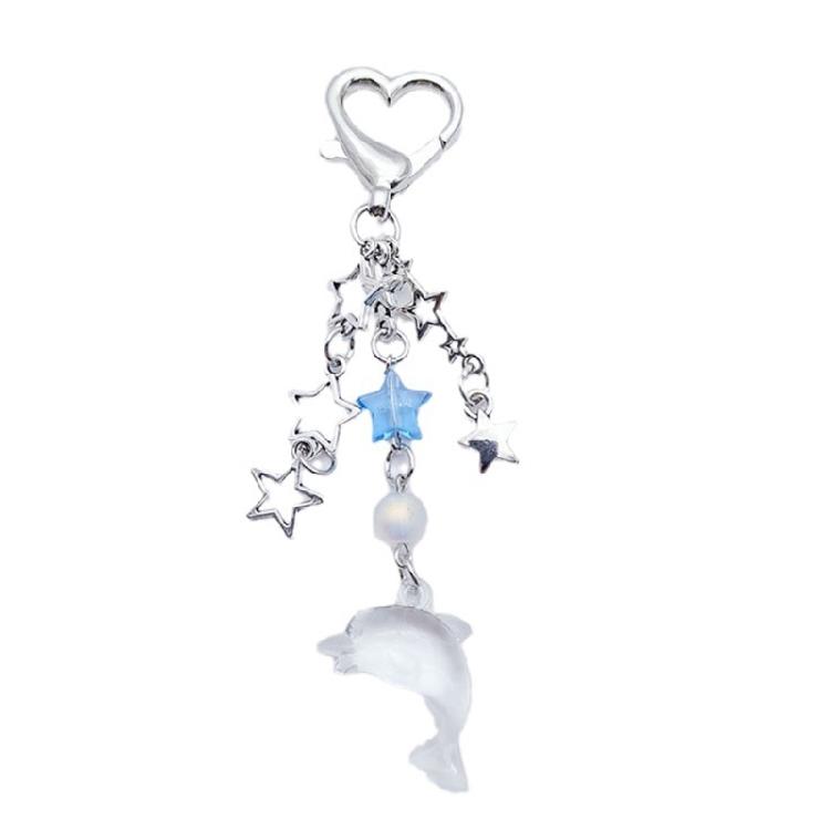 Милый Крутой Звезда Дельфин Пауки Подвеска Брелок Модный Y2K Брелок Шарм для Сумки 1