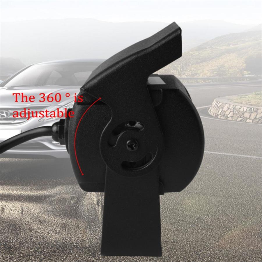 Universal Car Rear View Camera 170 Degree 480Tvl Waterproof Anti-Shock 24 Led Nights Vision Input Dc 12V-24V, Compatible With Bus Truck Van