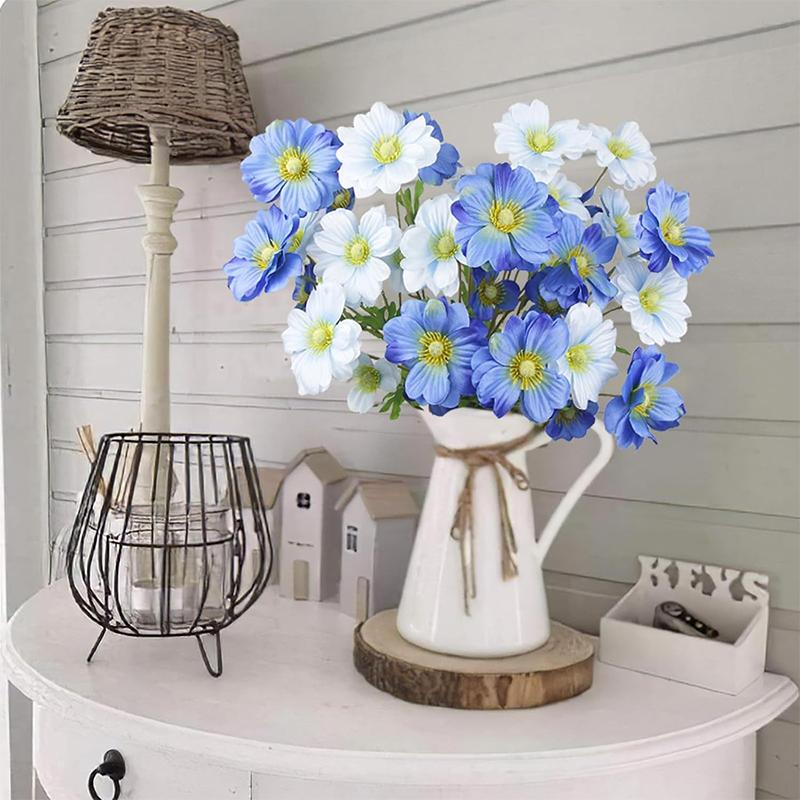 74CM 4Heads Silk Artificial Orchid Flower Branch for Home Room Wedding Decorations Indoor Vase Flower Arrangement Decoration