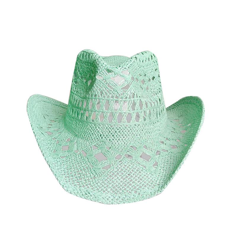 new Men Cowboy Straw hat women Fashion Large Brim straw hat with belt Party Outdoor summer cowgirl beach Sun Hat sombrero vaquer